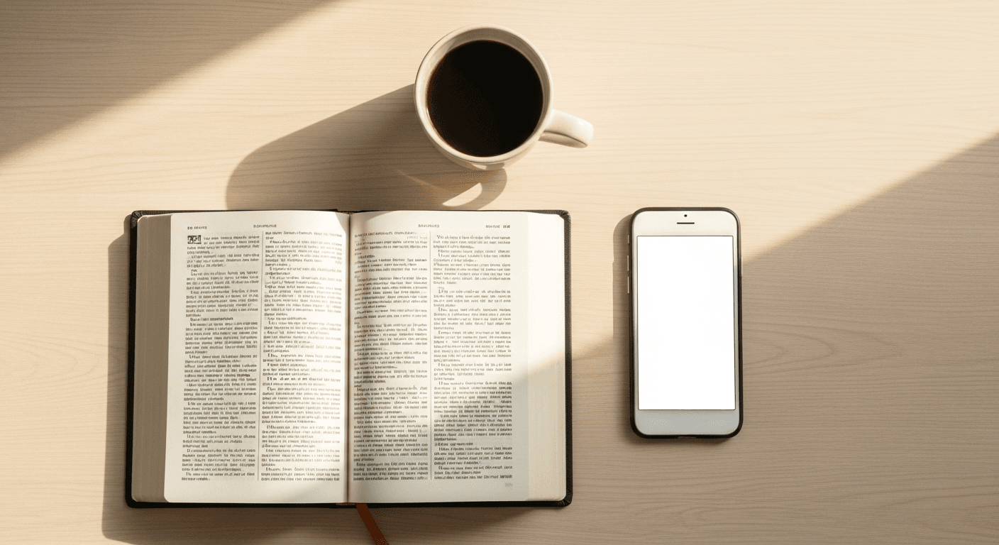 Devocional matinal no celular